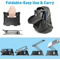 thumbnail image 3 of Laptop Notebook Stand Holder, Ergonomic Adjustable Laptop Stand Portable Laptop Riser Compatible with MacBook Air Pro, Dell, HP, Light Weight Laptops Up to 15.6" Black, 3 of 7