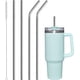 thumbnail image 1 of 4-Pack Stainless Steel Replacement Straws for Stanley 40oz Cup, Reusable Straws for Stanley Adventure Quencher Travel Tumbler, Durable Cup Straws with Cleaning Brush, 1 of 5