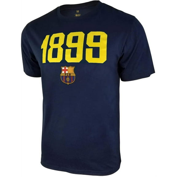 Icon Sports Men FC Barcelona Officially Licensed Soccer T-Shirt Cotton Tee -08 Small
