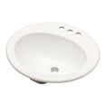 thumbnail image 4 of 20 Inch Depth 18 Inch Width White Ceramic Oval Undermount Sink for Restaurant and School Bathrooms Stain Resistant Overflow, 4 of 6