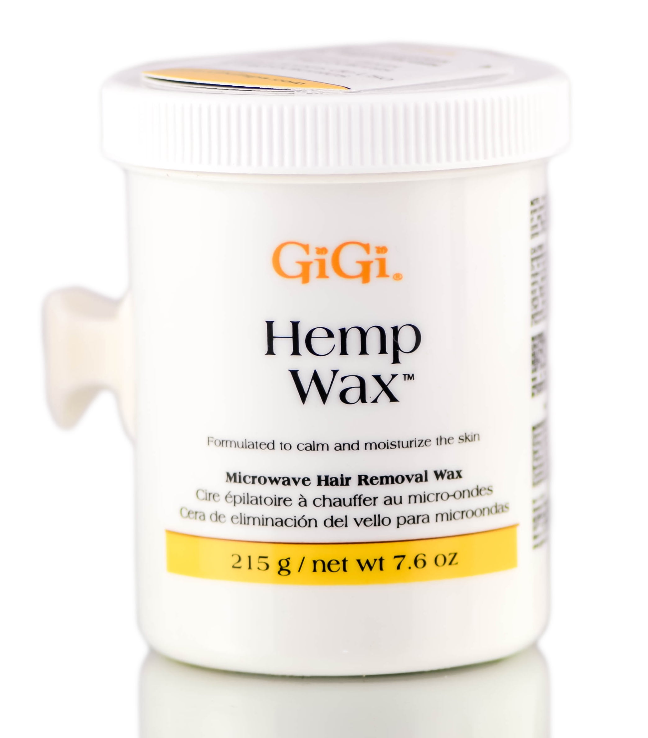 GiGi Hemp Wax Microwave Hair Removal Wax 7.6 oz Pack of 1 with