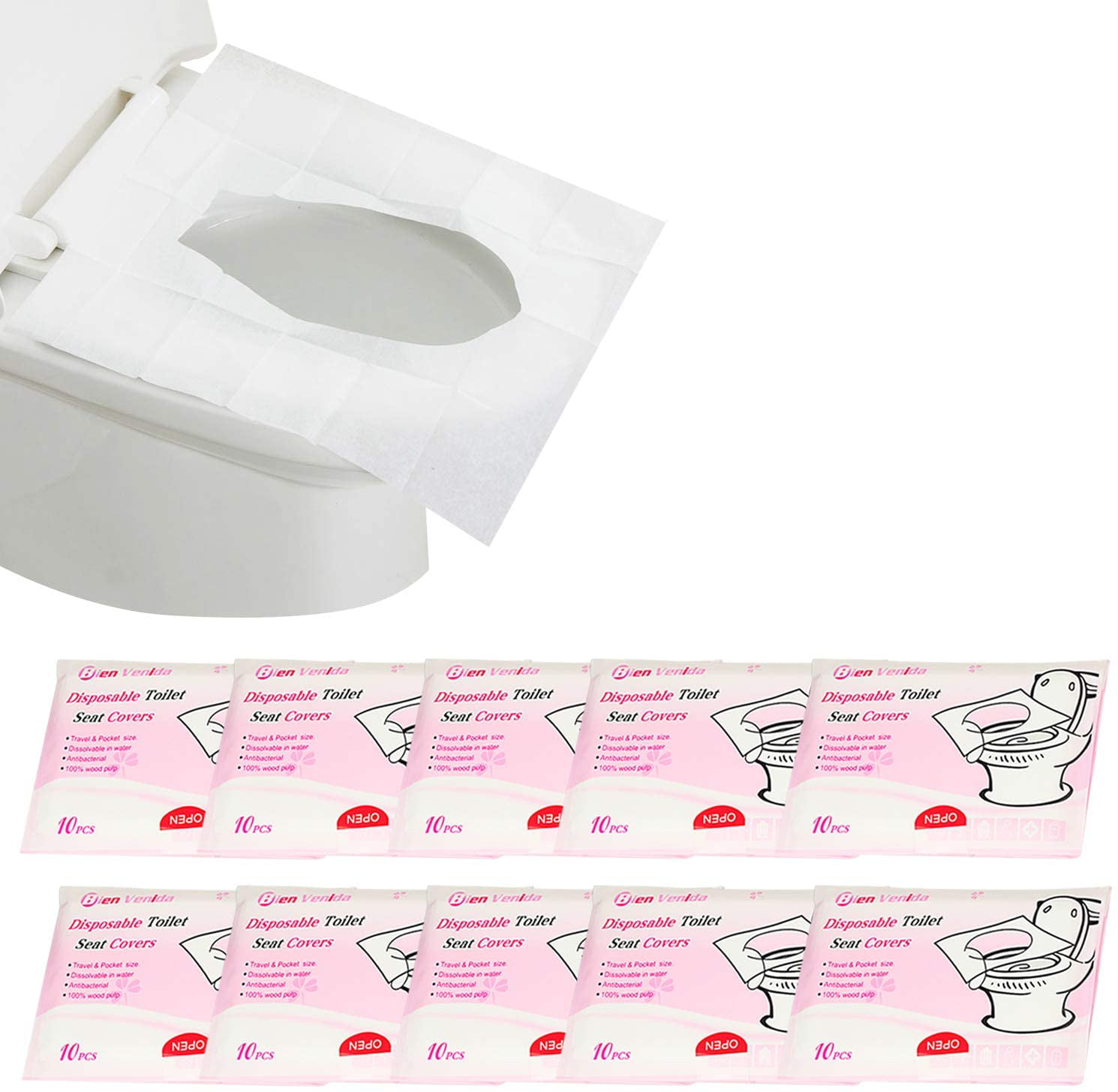 1000s Disposable Hygienic Toilet Home Travel Sanitary Flushable Clean Seat Cover 