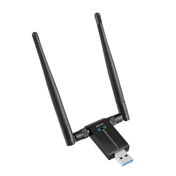 Adaptador WiFi USB Inalámbrico para PC - 802.11AC 1200Mbps Dual 5Dbi Levamdar CZDZ-ST118