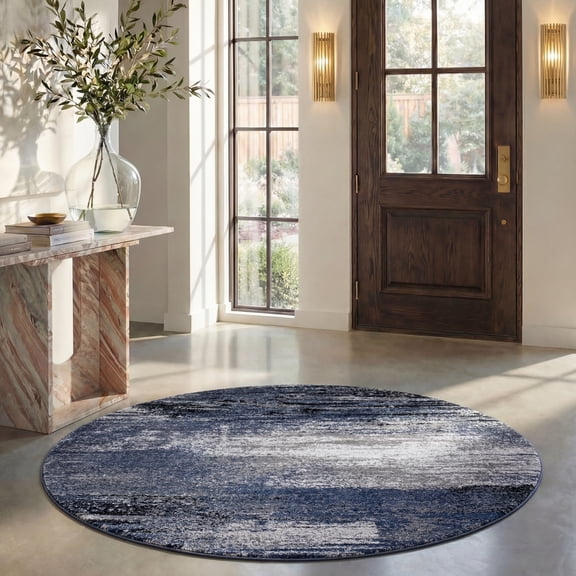 Safavieh Adirondack Rudyard Abstract Ombre Area Rug, Gray/Blue, 8' x 8' Round