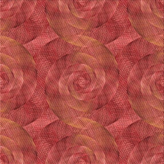 Ahgly Company Machine Washable Indoor Square Transitional Red Area Rugs, 6' Square