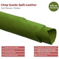 thumbnail image 2 of ELW Chap Splits Suede 4-5 oz 1.6-2mm Loden, Pre-Cut Piece 6-8 SQ FT - Split Leather AB Grade Cowhide - Perfect for Auto, Garments, Chaps, Bags, Vest, Aprons, Saddles, Moccasins, 2 of 7
