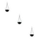 thumbnail image 2 of Bearachild Elegante y duradero para espacios pequeños Macetas colgantes de metal Cesta de flores colgante Maceta colgante negro S Type1 NO1, 2 of 6