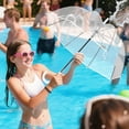 thumbnail image 4 of Zmoon Apollo Blanc Parapluie à Long Manche 8 Nervures Parapluie Transparent, 4 of 7