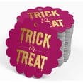 thumbnail image 4 of Inkdotpot Real Gold Foil Trick Or Treat Halloween Tags Favor Hang Paper Tags 100 Pieces, 4 of 6