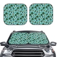 thumbnail image 2 of Sikiie Pineapple Sea Turtle Print Foldable Car Windshield Sun Visor, Car Window Sunshade Suitable for Sedan, SUV and Truck Car Accessories-Small, 2 of 6