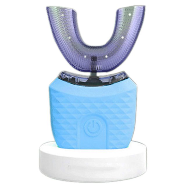Adult U-Shaped Automatic Electric Toothbrush Waterproof Gentle Soft Silicone Bristles for Adults