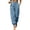 *Blue, variant on ClodeEU Women's High Waist Button Tapered Dress Pants with Pockets,Business Casual Work Trousers Black,Women's Plus L