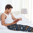 thumbnail image 5 of Logiee Ball Sports Print Pajama Pants for Men,Men’s Pajama Bottoms,Mens PJ Pants with Pockets & Button Fly-3X-Large, 5 of 6