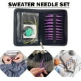 thumbnail image 3 of 1 Set Knitting Hooks Removable Aluminium Knitting Needles Set Handmade Crafts Comfortable Grip Festival Gift DIY Scarves Gloves, 3 of 7