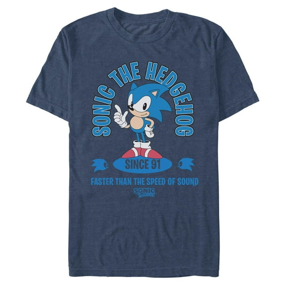 Mens Sonic the Hedgehog Faster Than the Speed of Sound T Shirt