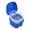 Dark Blue, variant on Plutput 2 Pack Denture Bath Case Box Cup Container with Basket Denture Holder for Travel and Cleaning(Green)