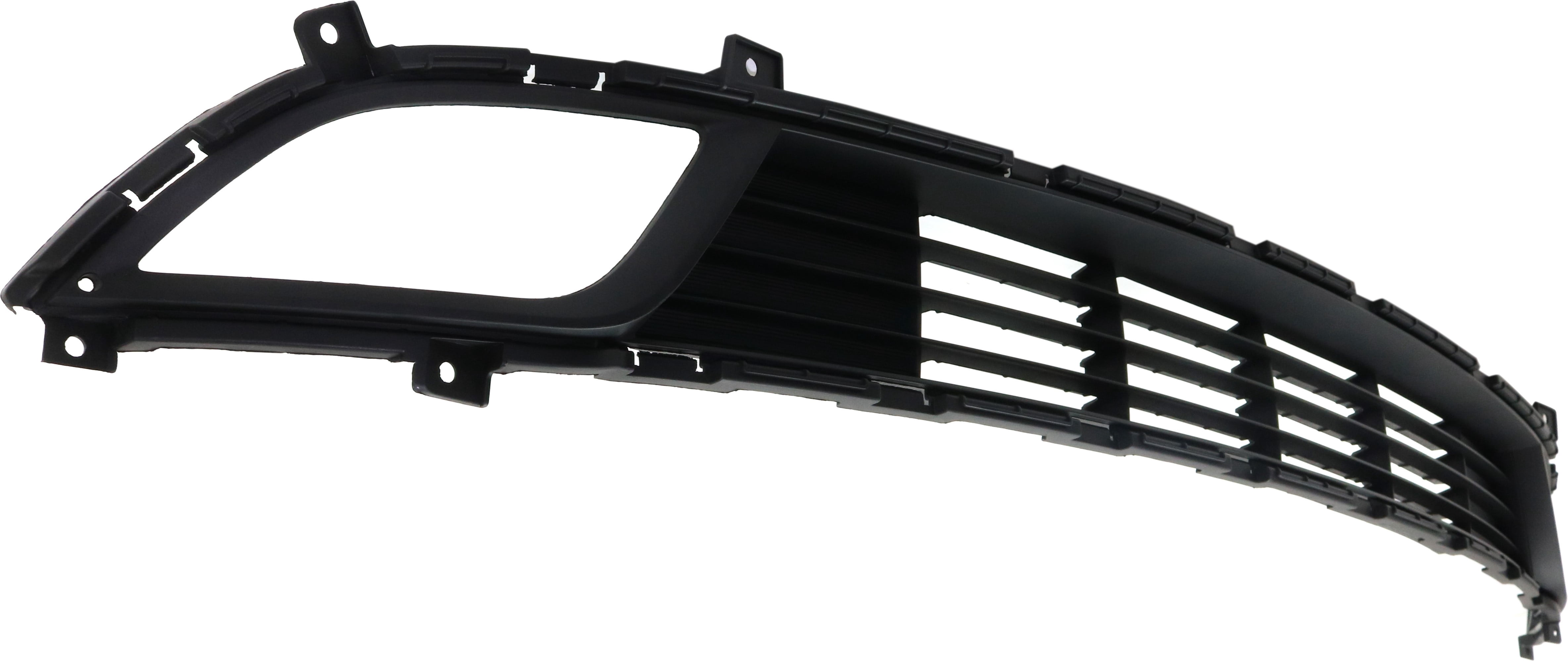 Bumper Grille Compatible With 2017-2018 Kia Forte Front Textured Dark Gray