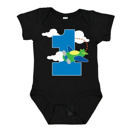 

Inktastic 1st Birthday Airplane Pilot 1 Year Boys Gift Baby Boy Bodysuit
