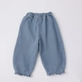 thumbnail image 6 of JLMSPLWG Baby Girl Preppy Jeans with Strawberry Ruffled Hem Toddler Wide Leg Pants Newborn Trendy Personalized Soft Denim Jean Trousers Cute Elastic Waist Pants Kids Clothes, 6 of 10