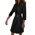thumbnail image 1 of Gibobby Vestido de fiesta para mujer elegante Vestido de noche elegante para mujer Vestido de fiesta festivo con detalle de hendidura atada(Negro,XL), 1 of 5