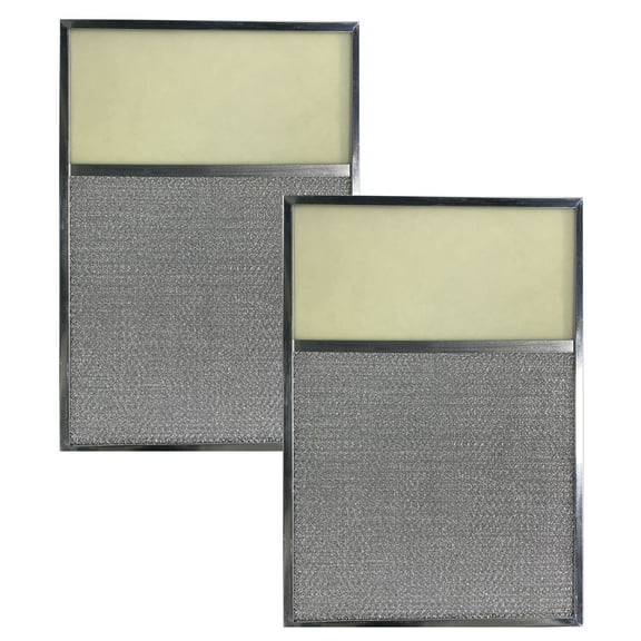 Air Filter Factory 12-1/2 x 18 x 3/8 Range Hood Aluminum Lens Grease Filters 2-Pack