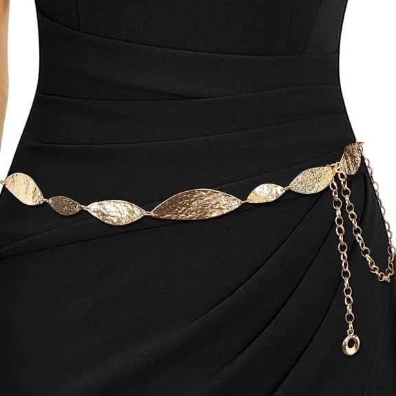 Chain Belt for Dresses: Metal Bohemia Style Chains Belts for Women Ladies Dress