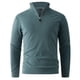 thumbnail image 2 of pstuiky Camisas casuales de manga larga para hombre, Suéter de punto cálido de color sólido de moda informal para hombre, manga larga, top redondo Tops casuales para hombres s, 2 of 6