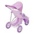 thumbnail image 2 of Teamson Kids Poussette pour Poupées Bébé Jogging Violet/étoiles, 2 of 4
