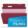 thumbnail image 2 of Pendaflex, PFX415315BUR, Reinforced Hanging Folders, 25 / Box, Burgundy, 2 of 7