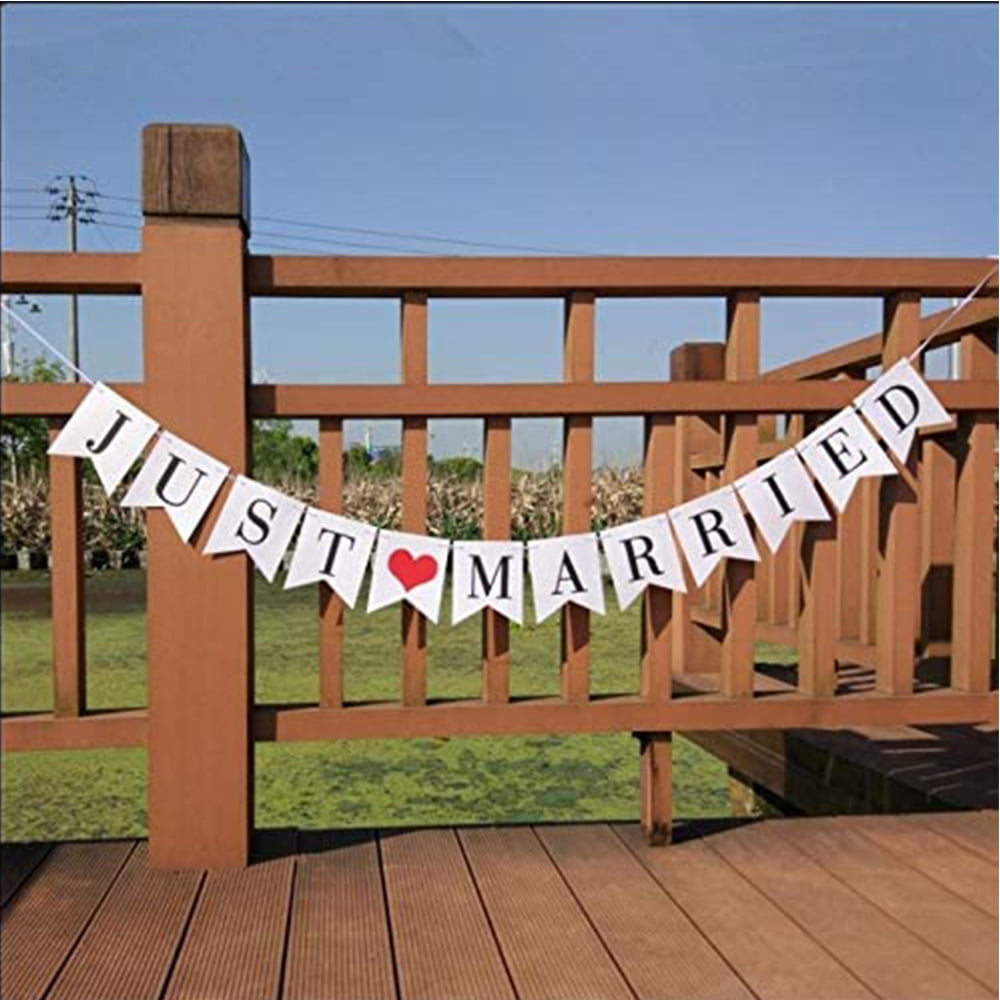 Just Married Banner Printable