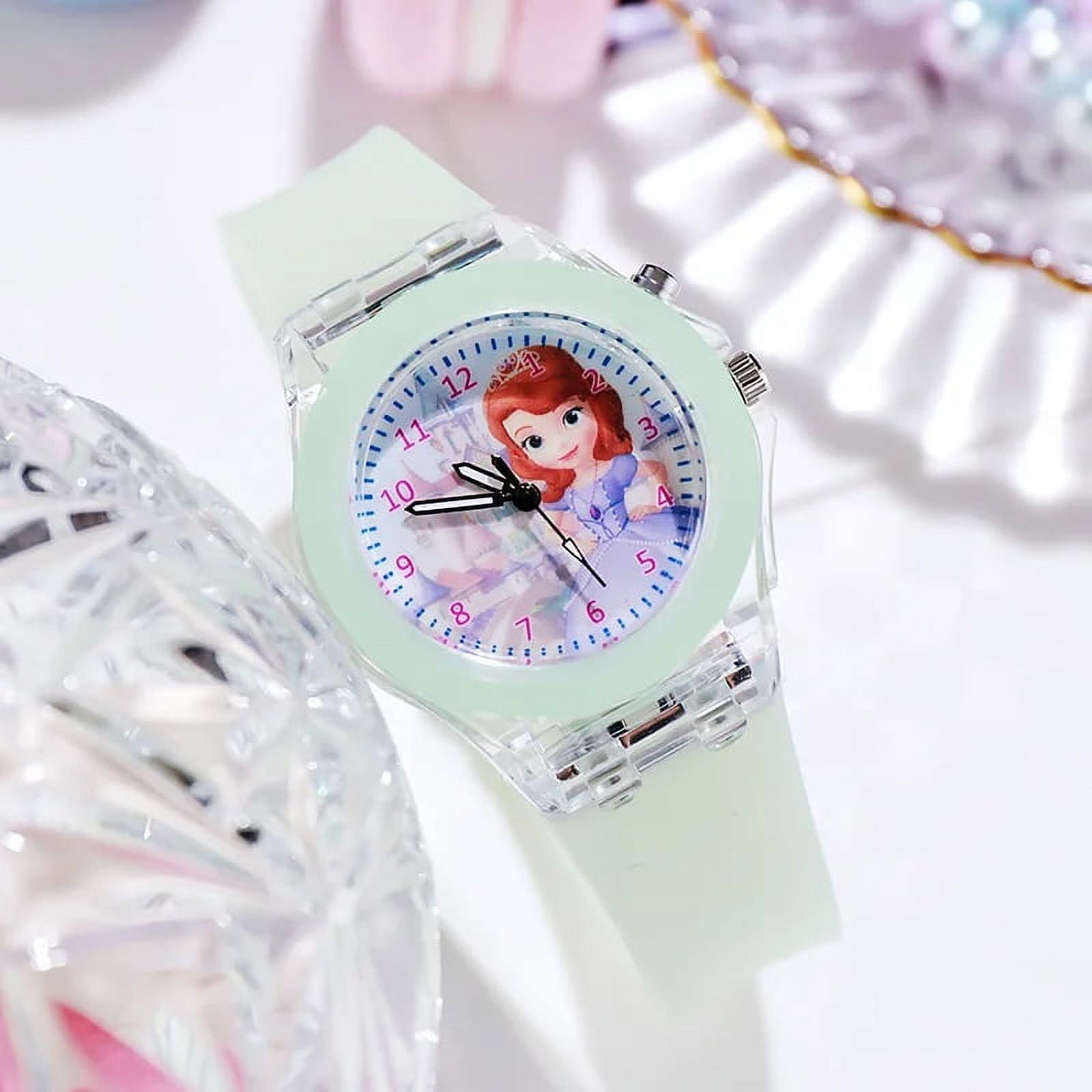 Frozen Princess Watches for Girls Aisha Children's Luminous Elsa