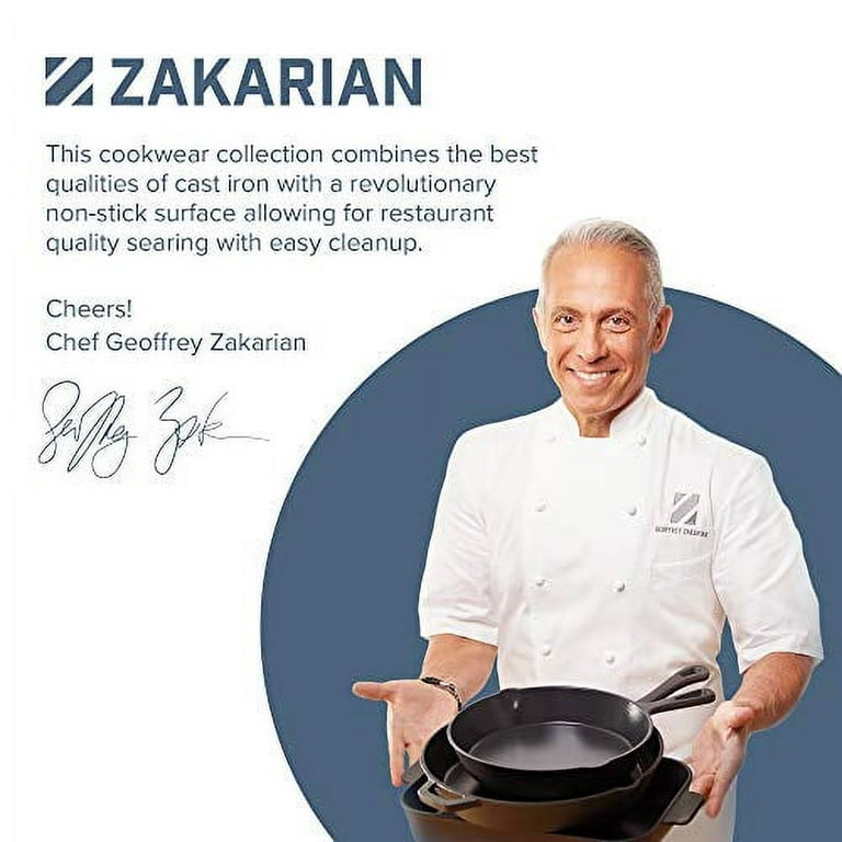 Zakarian 9.5 Nonstick Cast Iron Fry Pan in Blue - Each