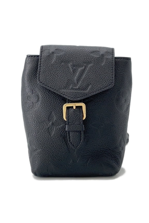 Pre-Owned Louis Vuitton Monogram Empreinte Tiny Backpack M80596 Black