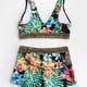 thumbnail image 3 of Conjunto de Traje de Baño Impreso Cómodo de las Mujeres, Estilo Dividido Traje de Baño Sexy Y de Moda para la Playa Y la Piscina, 3 of 6