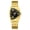 Golden and black, variant on Wormhole concept men's watch, triangular shape, high-end, trendy, unique hip-hop niche design, quartz watch, silver hollow men's wristwatch
