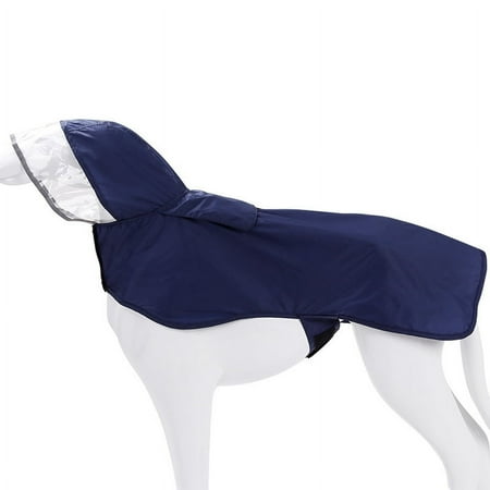 

DogRaincoatsforLargeDogswithReflectiveStripHoodie RainPonchoJacketforDogs
