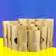 thumbnail image 3 of Wosthever Bolsa de 10 Uds., bolsas de almacenamiento de papel Kraft, bolsa de embalaje con muesca en forma de U reutilizable y práctica, productos Almacenamiento y organización del hogar 26+4 Wosthever HA077463-07, 3 of 6