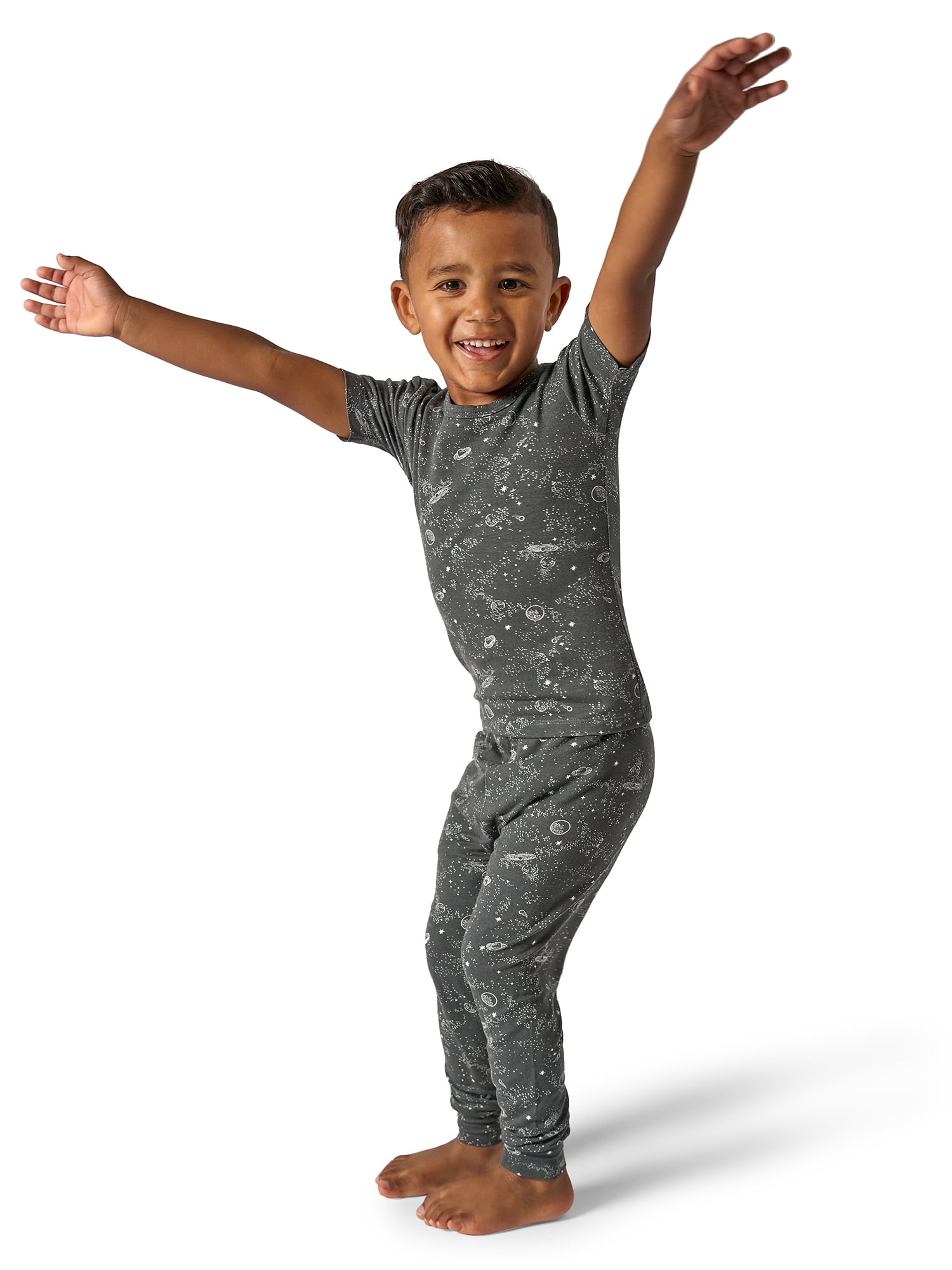 Modern Moments by Gerber Toddler Neutral Super Soft Tight Fitting Pajama Set, 2-Piece, Sizes 12 Months - 5T