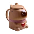 thumbnail image 2 of Cute Animal Ceramic Coffee Mug 16oz - Ergonomic Handle, Microwave & Dishwasher Safe, Large Capacity Cup for Home/Office Use (Gift for Women/Mom, Christmas/Birthday) Multicolor, 2 of 9
