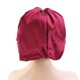 thumbnail image 2 of Gorro de pavo Gorro de pelo largo suave y elástico Gorro de pelo sedoso transpirable grande para dormir (rojo vino), 2 of 5