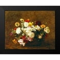 thumbnail image 2 of Latour, Henri Fantin 14x12 Black Modern Framed Museum Art Print Titled - Bouquet De Fleurs, 2 of 5