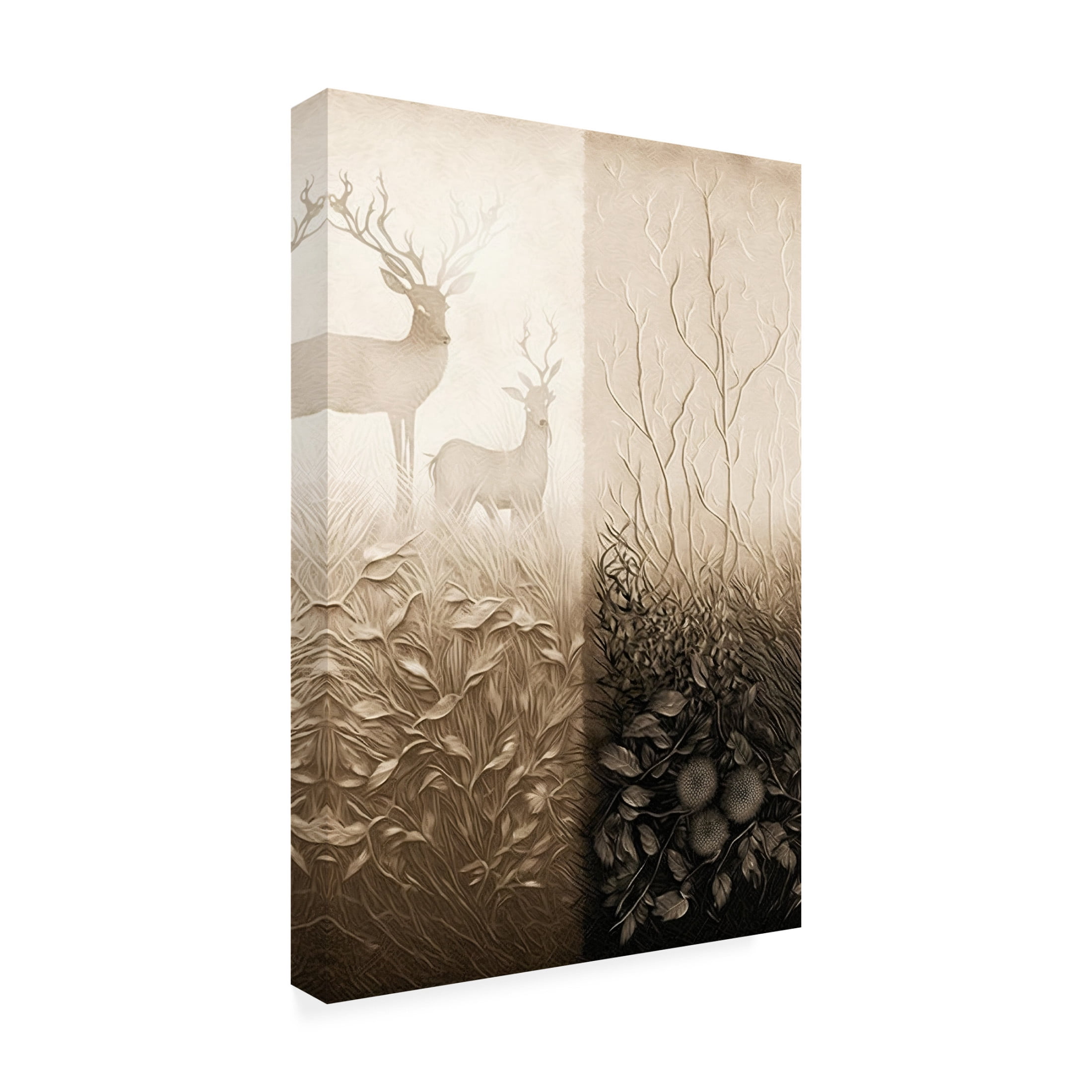 Canvas Wall Art - Ray Heere 'Nature Neutral Tone 8' Wall Art for Living Room, Bedroom, or Office Décor by Trademark Fine Art - 12 x 19 Inches