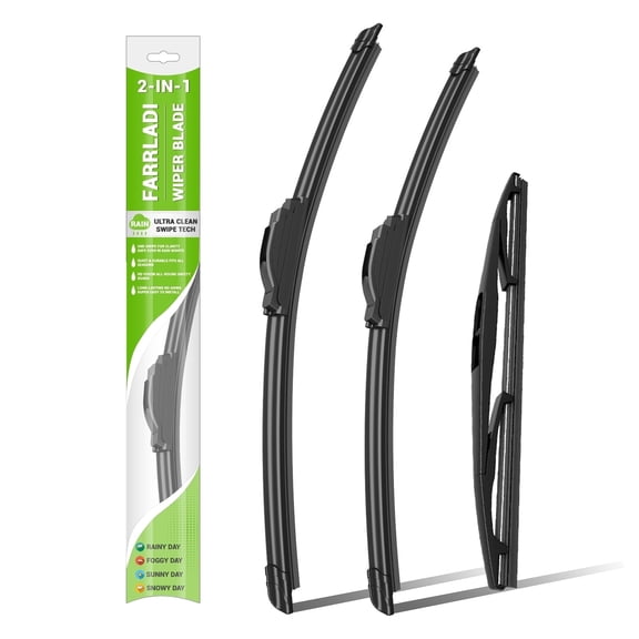 FARRLADI Windshield Wipers Replacement for Ford Explorer 2005,Excursion 2000-2005,Expedition 1999-2007,Original Equipment Automotive Replacement Wiper Blades - 20" 20" 16"(3 Pack)