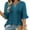 Navy, variant on Your-Sty Women's V Neck Flare Short Sleeve Shirts Pleated Button Down Summer Causal Tops, Lightweight & Dressy for 2025 Trends