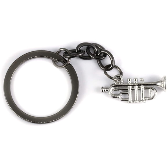 Music Keychain | This Trumpet Accessories or Trumpet Keychain makes Great a Great Trumpet Awards for a Music Student or Music Teacher as a Music Instrument Keychain or Musical Instrument Keychains