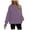 Purple, variant on Womens Oversized Reverse Seam Sweatshirt Casual Long Sleeve Crewneck Lightweight Pullover Tops Loose Sweatshirts Purple,2XL