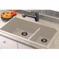 thumbnail image 2 of Transolid Radius 33'' L x 22'' W Granite Double offset Drop-in Kitchen Sink, 2 of 5