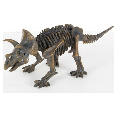 Distressed Finish Polystone Dinosaur Skeleton Sculpture