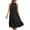 Black, variant on Dress for Women Round Neck Halter Neck Evening Gowns Casual Solid Color Sleeveless Party Dress Semi Formal Flowy Splicing Off Shoulder Dress