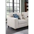 thumbnail image 5 of 9-Piece Chenille Fabric Upholstered Sectional With Console & Ottoman-Beige, 5 of 8
